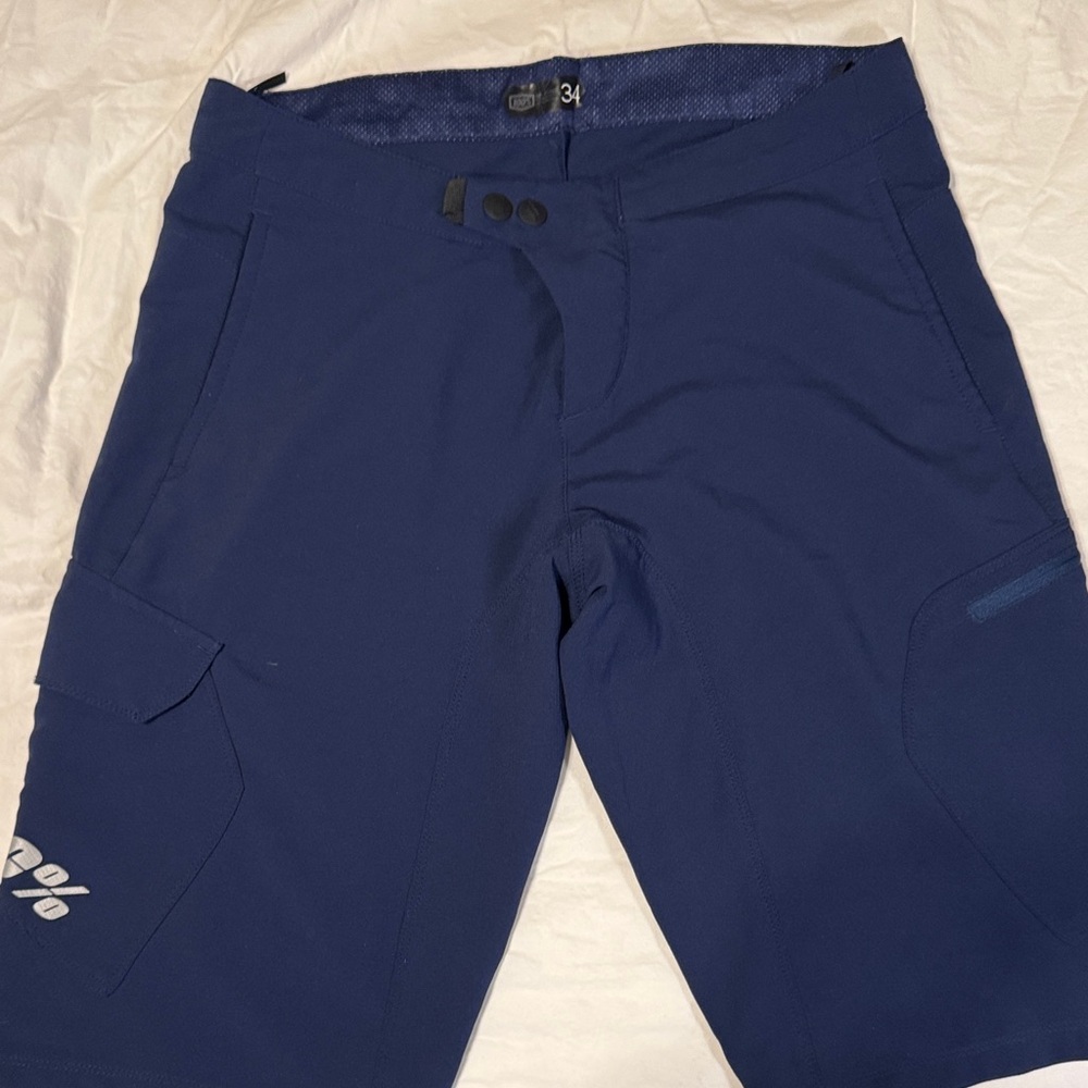 100% MTB  Navy Shorts